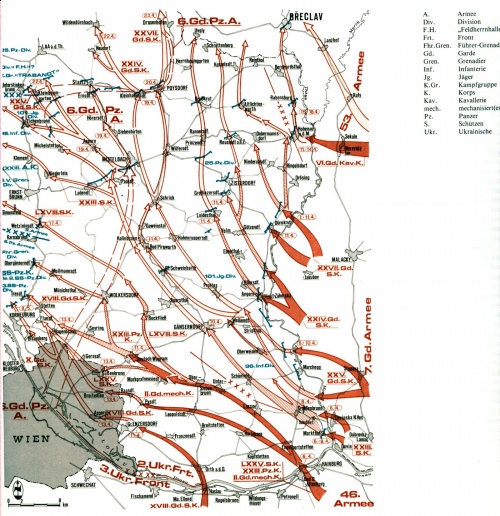 Truppenbewegungen im Weinviertel im April 1945